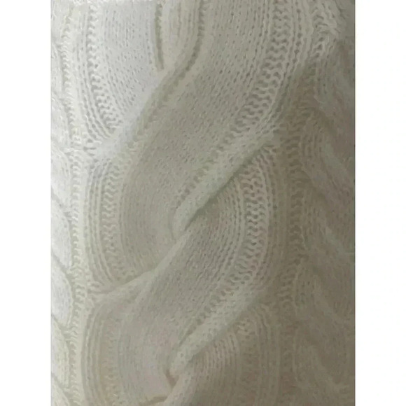 AMI Dans La Rue Anthropologie 100% Cashmere Sweater Poncho Ivory White Size XS - Picture 4 of 6